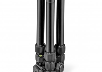 Travel Tripod, Small - Black (closed)